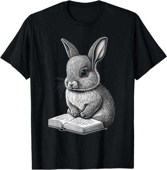 Bunny Lover Easter Rabbit Women Men Kids T-Shirt in Black