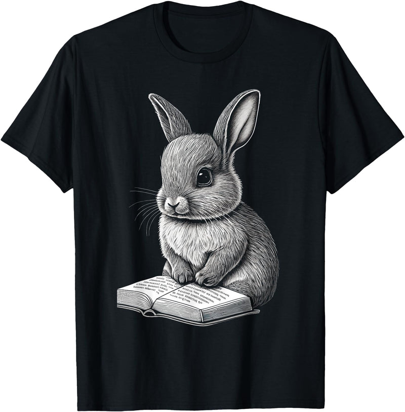 Bunny Lover Easter Rabbit Women Men Kids T-Shirt in Black