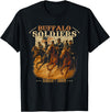 Buffalo Soldiers Vintage Military Graphic Tees Buffalo Soldiers African American Buffalo Black Culture T-Shirt - Black