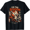 Halloween Pumpkin Ghost Martial Artists Karate Tis The Season Karate Pumpkin Ghost Martial Arts Halloween T-Shirt - Black