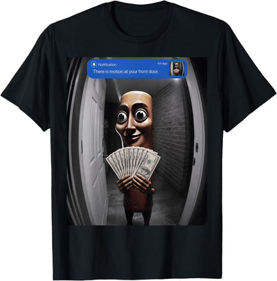 Funny Tung Tung Tung Sahur Italian Brainrot Meme There is Motion at Your Front Tung Tung Tung Sahur Meme T-Shirt