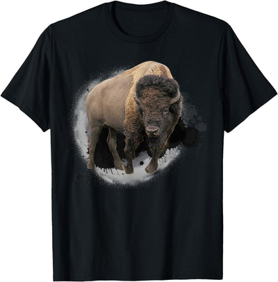 Tiere Grafik Geschenkidee Bison Buffalo Beef T-Shirt