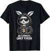 Funny Easter Bunny for Men Streetwear Hip Hop Rabbit T-Shirt in Black
