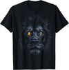 @n!mal Lion Print Face Animal Lover Motif Portrait Art Lion T-Shirt - As Pictured