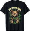Funny Cannabis Apparel Funny Bear Cannabis Design - Don’t Care Bear T-Shirt - Black