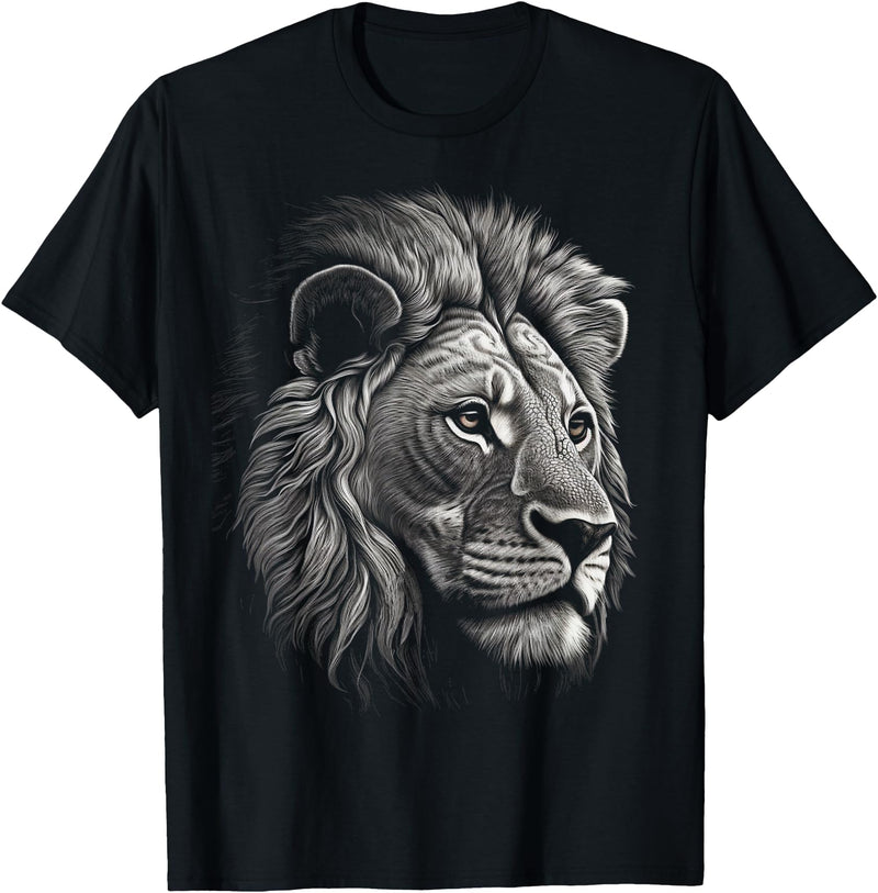 @n!mal Lion in White - Animal Lion T-Shirt - As Pictured
