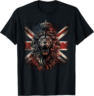 British UK Lion on Great Britain Lion T-Shirt