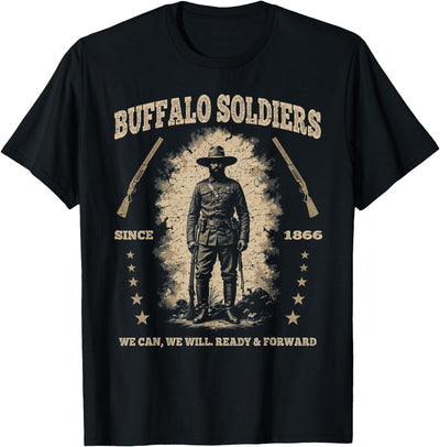 Buffalo Soldiers African American Buffalo Black Culture Usa T-Shirt