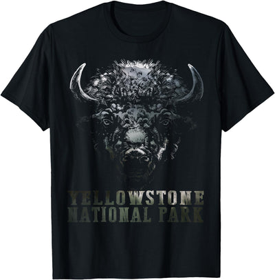 Yellowstone National Park Wyoming Souvenirs Buffalo American T-Shirt