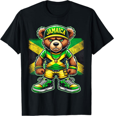 Jamaica Flag Teddy Bear Jamaican T-Shirt