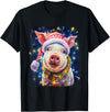Noah&Friends Christmas Pig T-Shirt - Black