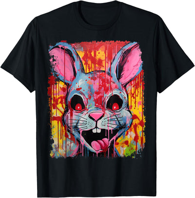 Pop Art Graffiti Killer Bunny T-Shirt