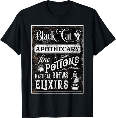 Pocketlama Productions Black Cat Apothecary! T-Shirt