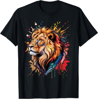 Lion Animal King Nature Graphic Women Men Kids Trendy T-Shirt