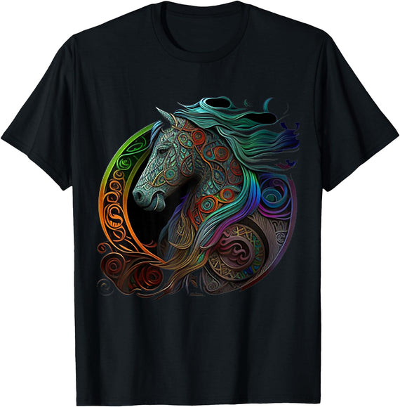 Celtic Knot Horse Designs Celtic Knot Horse T-Shirt - As Pictured