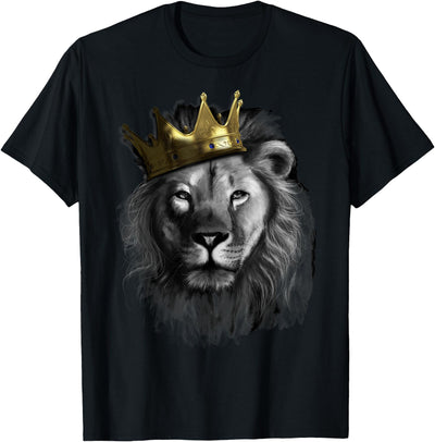 King Lion With Crown Street Art T-Shirt