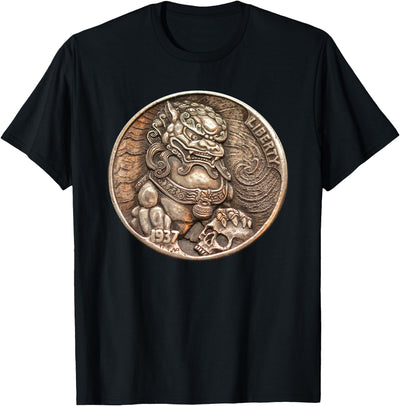 Buffalo Nickel Foo Dog Coin Hobo Nickel T-Shirt