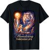 Hamstering Through Life Funny Hoarding Hamster T-Shirt - As Pictured
