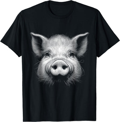 Pig Face Lover Art Design For Men And Women T-Shirt