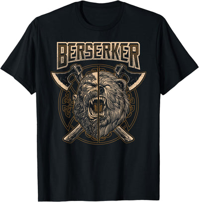Viking Berserker Norse Scandinavian Pagan Bear Warrior T-Shirt