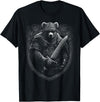 NORSKE TRÅDER Odin Viking Bear Norwegian Norse Vikings Mythology T-Shirt - Black