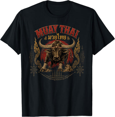 Thai Sak Yant Thai Tattoo Kickboxing Thailand Vintage Muay T-Shirt