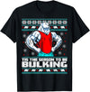 Skyvora Polar Bear Funny Ugly Christmas Sweater Gym Workout Lifting T-Shirt - Black
