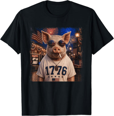 Pig Smoking Cigarette 250 Years T-Shirt