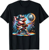 Disco Guitarist Pig Tee Disco Ball Guitar Pig T-Shirt - As Pictured