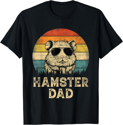 Vintage Hamster Dad Hamster Lovers Daddy Father's Day T-Shirt