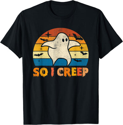 Creeping Ghost Halloween Tees So I Creep Ghost Halloween Funny T-Shirt