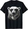 CLICK HERE FOR MORE Polar Bear Polar Bear Sunglasses Wild Animal Art Animal Polar Bear T-Shirt - Black