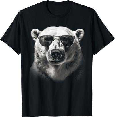 CLICK HERE FOR MORE Polar Bear Polar Bear Sunglasses Wild Animal Art Animal Polar Bear T-Shirt