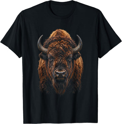 Cow American Bison Portrait Buffalo T-Shirt