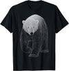 ZoofanatiK Cute Polar Bear Art Retro Motif T-Shirt - As Pictured