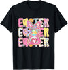 Girly Easter Bunny Coquette Bow Rabbit Women Girls Toddlers T-Shirt in Black