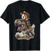 Animal Cowboy Guinea Pig Rex Cowboy T-Shirt - Black
