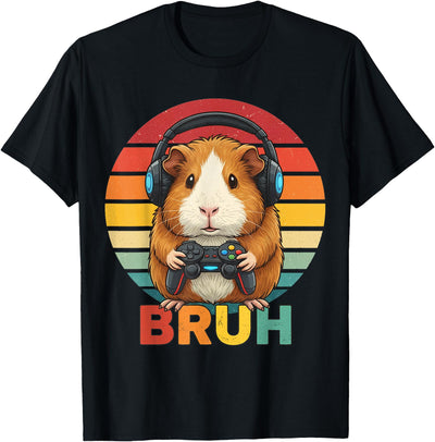 Guinea Pig Video Games Bruh Retro Boys T-Shirt