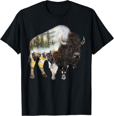 Buffalo National Park Animals Bison Buffalo Beef T-Shirt