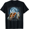 Howling at The Moon Shirt and Apparel Co. Guinea Pigs Howling at the Moon Shirt - Funny Guinea Pig T-Shirt - Black
