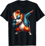 GRAKIMO Dabbing Dab Dance Guinea Pig T-Shirt - As Pictured