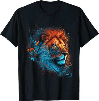 Roaring Colors - Lion Graphic Design with a Vibrant Twist Small T-Shirt