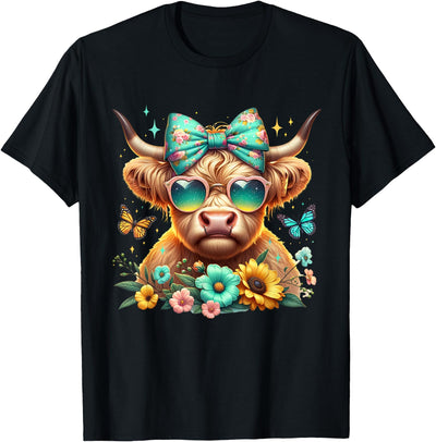 Highland Cow T-Shirt - Premium Scottish Cattle Apparel