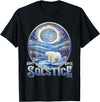 Winter Solstice Gifts by PLOLDS Happy Winter Solstice Yule Polar Bear T-Shirt - Black