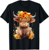 Western Shirts for Girls Men, Highland Cow Gifts Cow, Scottish Highland Cow, Western Wear, Highland Cow T-Shirt - Black