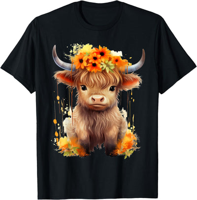 Highland Cow T-Shirt - Premium Scottish Cattle Apparel