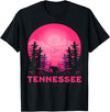 Smoky Mountains Tennessee Hike Outdoor Tennessee Bear Nature Outdoors T-Shirt - Black