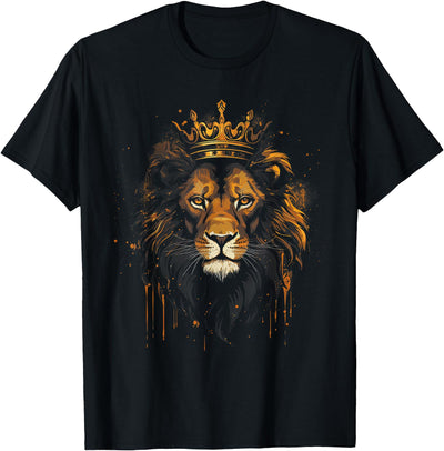 Lion Africa Crown Artwork T-Shirt