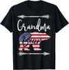 Grandma Bear 4TH OF JULY T Shirt 4th of July Gift For Women Grandma Bear American Flag USA T-Shirt - Black