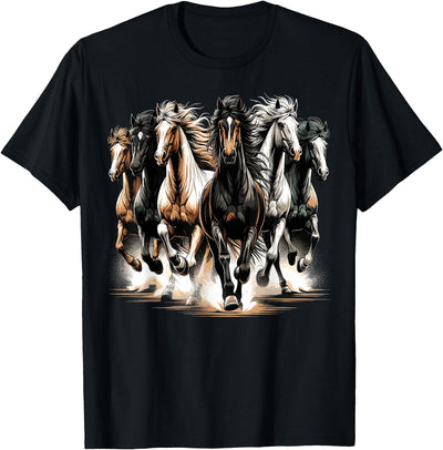 Funny Horse Riding lover Horses Riding Cute Horse Lover T-Shirt